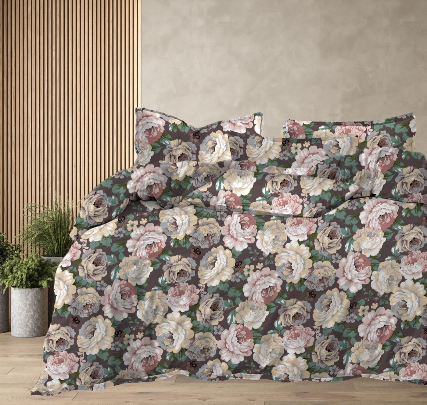 English Rose Cotton Bedsheet Set